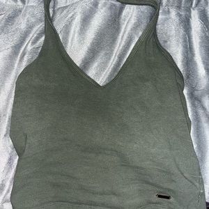 Hollister Slim Tank Green